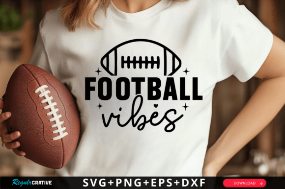 Football Vibes SVG: Graphics for Crafts