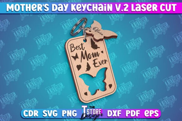 Mother's Day Keychain Gift for Granny: Graphics & Crafts