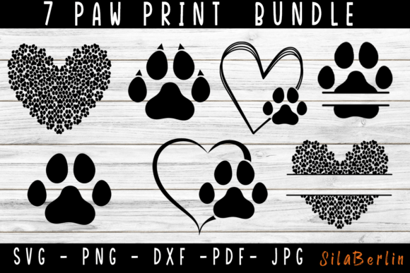 Paw Print SVG Bundle: Graphics for Crafts & Branding